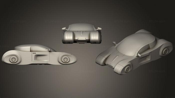 Vehicles (Hovercar, CARS_0396) 3D models for cnc